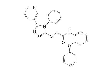N-(2-phenoxyphenyl)-2-{[4-phenyl-5-(3-pyridinyl)-4H-1,2,4-triazol-3-yl]sulfanyl}acetamide