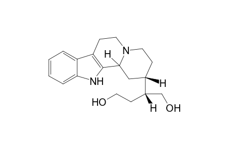 11-(1,4-Dihydroxybut-2-yl)indoloquinolizidine