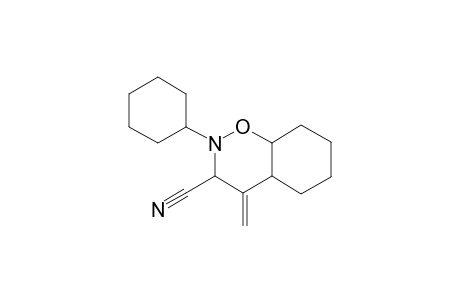 2-Cyclohexyl-4-methyleneoctahydro-2H-1,2-benzoxazine-3-carbonitrile