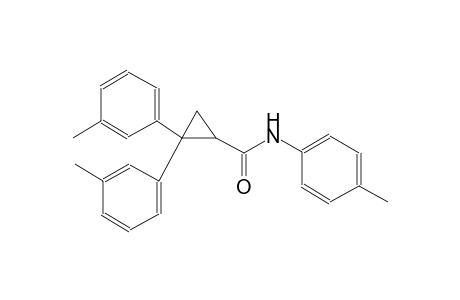 2,2-bis(3-methylphenyl)-N-(4-methylphenyl)cyclopropanecarboxamide