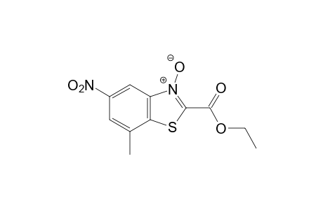 7-METHYL-5-NITRO-2-BENZOTHIAZOLECARBOXYLIC ACID, ETHYL ESTER, 3-OXIDE
