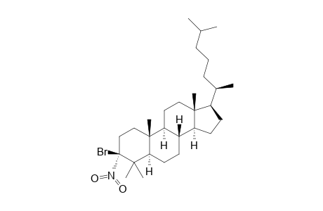 Cholestane, 3-bromo-4,4-dimethyl-3-nitro-, (3.beta.,5.alpha.)-