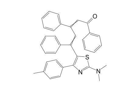 5-[2-Dimethylamino-4-(4-methylphenyl)-thiazol-5-yl]-1,3,5-triphenyl-penta-2,4-diene-1-one