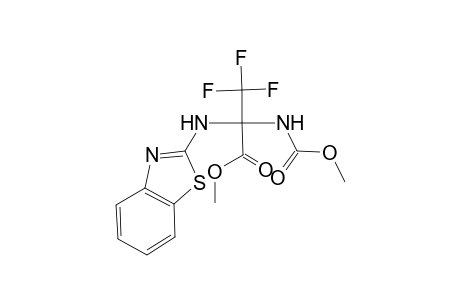 Propanoic acid, 2-(2-benzothiazolylamino)-3,3,3-trifluoro-2-methoxycarbonylamino-, methyl ester