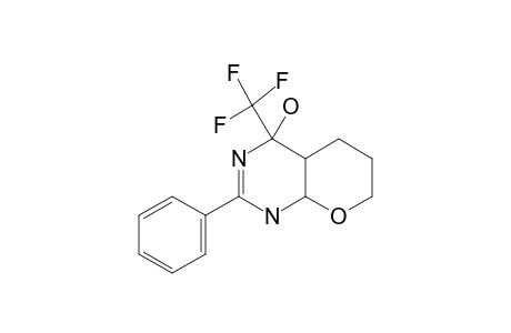 2-phenyl-4-(trifluoromethyl)-3,4a,5,6,7,8a-hexahydropyrano[3,2-e]pyrimidin-4-ol