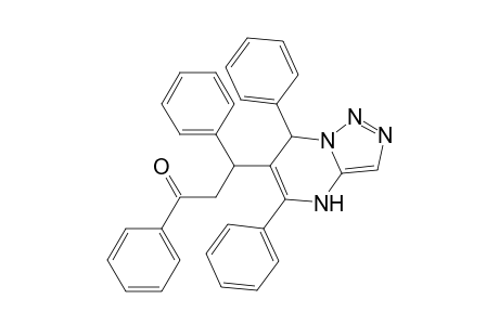 3-(5,7-Diphenyl-4,7-dihydro-[1,2,3]triazolo[1,5-a]pyrimidin-6-yl)-1,3-diphenyl-propan-1-one