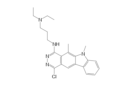 1-Chloro-4-[3-(diethylamino)propylamino]-5,6-dimethyl-6H-pyridazino[4,5-b]carbazole