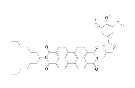 N-(1'-Hexylheptyl)-N'-{[2"-(3,4,5-trimethoxyphenyl)-1",3"-dioxolan-4"-yl]methyl}-perylene-3,4 : 9,10-bis(dicarboxamide)
