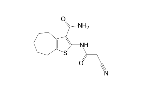 2-(2-cyanoacetamido)-5,6,7,8-tetrahydro-4H-cyclohepta[b]thiophene-3-carboxamide