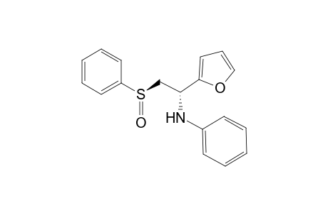 2-Furanmethanamine, N-phenyl-.alpha.-[(phenylsulfinyl)methyl]-, [R-(R*,S*)]-