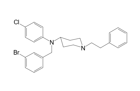 N-3-Bromobenzyl-N-4-chlorophenyl-1-(2-phenylethyl)piperidin-4-amine