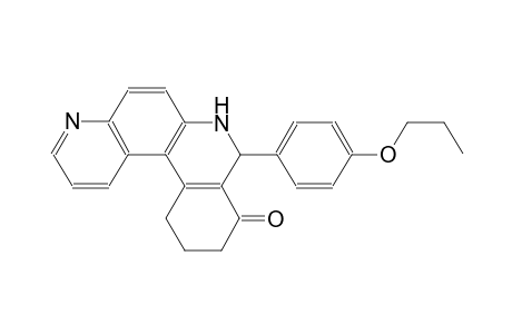 benzo[a]4,7-phenanthrolin-9(7H)-one, 8,10,11,12-tetrahydro-8-(4-propoxyphenyl)-