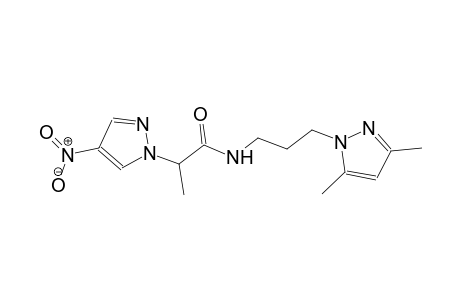 N-[3-(3,5-dimethyl-1H-pyrazol-1-yl)propyl]-2-(4-nitro-1H-pyrazol-1-yl)propanamide