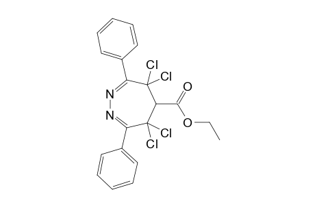 5-ETHOXYCARBONYL-4,4,6,6-TETRACHLORO-5,6-DIHYDRO-3,7-DIPHENYL-4H-1,2-DIAZEPINE