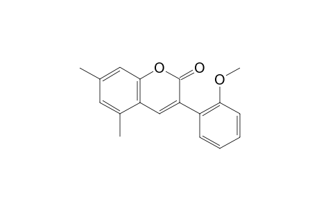 3-(2-methoxyphenyl)-5,7-dimethyl-2H-chromen-2-one