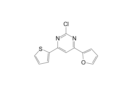 2-Chloranyl-4-(furan-2-yl)-6-thiophen-2-yl-pyrimidine
