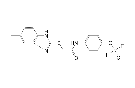 acetamide, N-[4-(chlorodifluoromethoxy)phenyl]-2-[(5-methyl-1H-benzimidazol-2-yl)thio]-