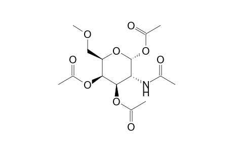 2-Acetamido-2-desoxy-6-O-methyl-1,3,4-tri-O-acetyl-alpha-D-galacto- pyra noside