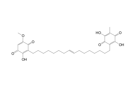 2,5-Cyclohexadiene-1,4-dione, 2,5-dihydroxy-3-(16-(2-hydroxy-5-methoxy-3,6-dioxo-1,4-cyclohexadiene-1-yl)-8-hexadecenyl)-6-methyl-, (Z)-