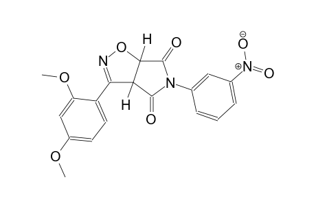 (3aR,6aS)-3-(2,4-dimethoxyphenyl)-5-(3-nitrophenyl)-3aH-pyrrolo[3,4-d]isoxazole-4,6(5H,6aH)-dione