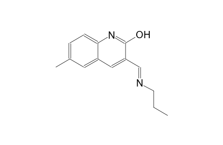 6-methyl-3-{(E)-[(E)-propylimino]methyl}-2-quinolinol