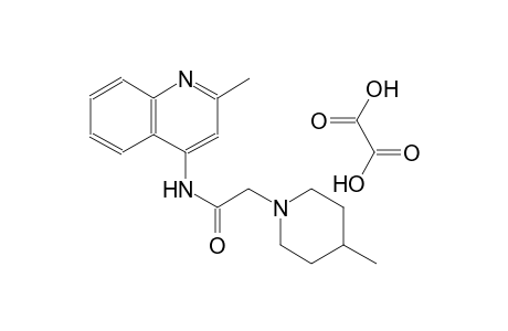 2-(4-methyl-1-piperidinyl)-N-(2-methyl-4-quinolinyl)acetamide oxalate