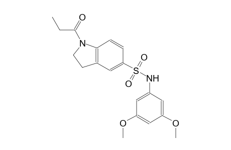 N-(3,5-dimethoxyphenyl)-1-propionyl-5-indolinesulfonamide