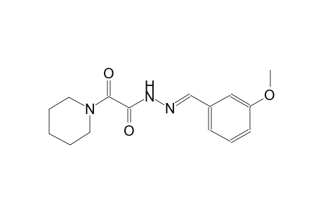 1-piperidineacetic acid, alpha-oxo-, 2-[(E)-(3-methoxyphenyl)methylidene]hydrazide