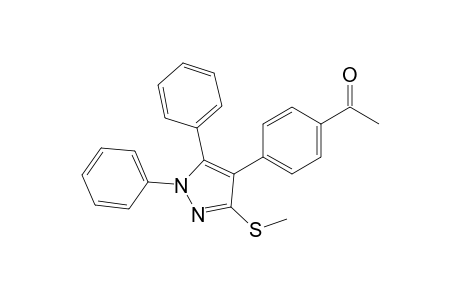 4-(4-Acetylphenyl)-3-(methylthio)-1,5-diphenyl-1H-pyrazole