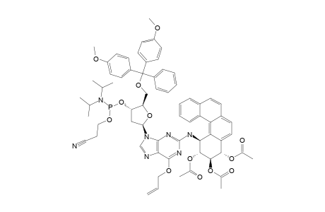 acetic acid [(9S,10R,11R,12S)-9,10-diacetoxy-12-[[6-allyloxy-9-[(2R,4S,5R)-5-[[bis(4-methoxyphenyl)-phenyl-methoxy]methyl]-4-[2-cyanoethoxy-(diisopropylamino)phosphanyl]oxy-tetrahydrofuran-2-yl]purin-2-yl]amino]-9,10,11,12-tetrahydrobenzo[c]phenanthren-11-yl] ester