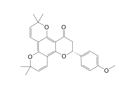 2-(4-METHOXYPHENYL)-6,6,10,10-TETRAMETHYL-2,3-DIHYDRO-6H,10H-DIPYRANO-[2,3-F;2',3'-H]-CHROMEN-4-ONE