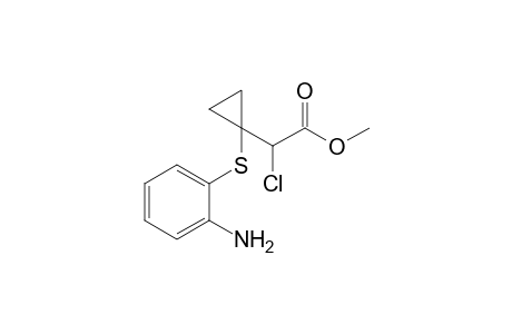 Methyl 2-[1'-(2"-aminophenyl)thiocyclopropyl]-2-chloroacetate