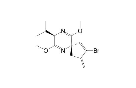 3'-Bromo-2,5-dihydro-2-isopropyl-3,6-dimethoxy-4'-methylenepyrazine-5-spirocyclopent-2-ene