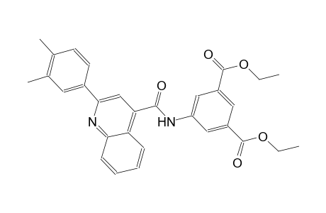 diethyl 5-({[2-(3,4-dimethylphenyl)-4-quinolinyl]carbonyl}amino)isophthalate