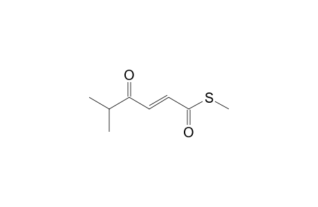 Methyl (E)-5-methyl-4-oxo-2-hexenethioate