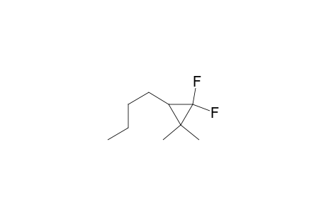 Cyclopropane, 3-butyl-1,1-difluoro-2,2-dimethyl-, (.+-.)-