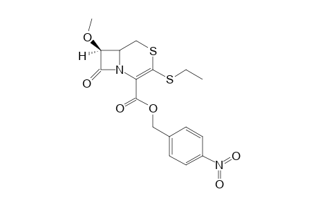 p-Nitrobenzyl 3-ethylthio-7-methoxy-1-dethia-2-thia-3-cephemcarboxylate