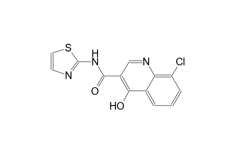 3-quinolinecarboxamide, 8-chloro-4-hydroxy-N-(2-thiazolyl)-