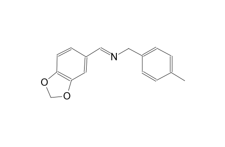 benzenemethanamine, N-[(E)-1,3-benzodioxol-5-ylmethylidene]-4-methyl-