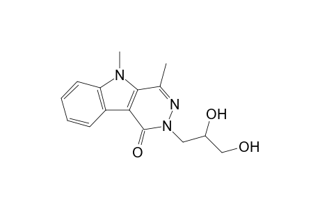 2-(2,3-Dihydroxypropyl)-4,5-dimethyl-2,5-dihydro-1H-pyridazino[4,5-b]indol-1-one