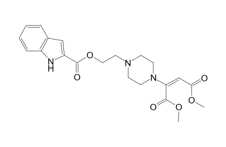 1-[2-(1H-Indole-2-carboyloxyl)eth-1-yl]-4-[(E)-1,2-(dimethoxycarbonyl)ethen-1-yl]piperazine