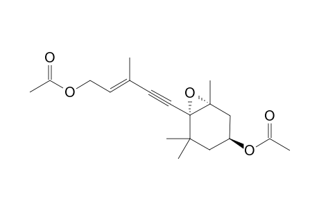 2-cis-5-[ (1' R,2' R,4' S)-1',2'-Epoxy-4'-acetoxy-2',6',6'-trimethoxycyclohexylidene]-3-methyl-2-penten-4-yn-1-yl acetate