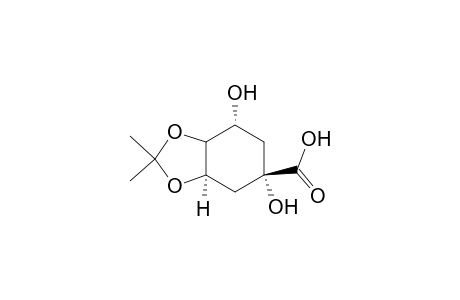 1,3-Benzodioxole-5-carboxylic acid, hexahydro-5,7-dihydroxy-2,2-dimethyl-, [3aR-(3a.alpha.,5.beta.,7.alpha.,8a.alpha.)]-