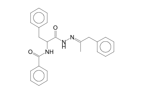 N-(1-Benzyl-2-[(2E)-2-(1-methyl-2-phenylethylidene)hydrazino]-2-oxoethyl)benzamide