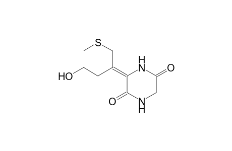 3-(3-Hydroxy-1-((methylthio)methyl)propylidene)-2,5-piperazinedione