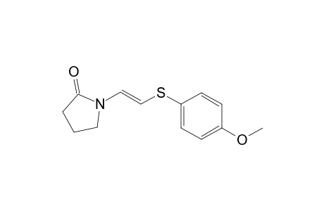 (E)-1-(2-((4-methoxyphenyl)thio)vinyl)pyrrolidin-2-one