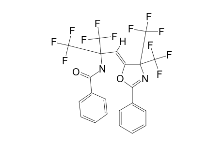 5-(Z)-[2-(N-BENZOYL)-AMINO-3,3,3-TRIFLUORO-2-TRIFLUOROMETHYLPROP-1-YLIDENE]-2-PHENYL-4,4-BIS-(TRIFLUOROMETHYL)-2-OXAZOLINE