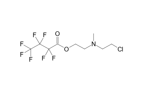 2-((2-chloroethyl)(methyl)amino)ethyl 2,2,3,3,4,4,4-heptafluorobutanoate