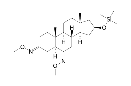 16.BETA.-[(TRIMETHYLSILYL)OXY]-5.ALPHA.-ANDROSTAN-3,6-DIONE(3,6-DI-O-METHYLOXIME)