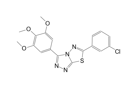 6-(3-chlorophenyl)-3-(3,4,5-trimethoxyphenyl)[1,2,4]triazolo[3,4-b][1,3,4]thiadiazole